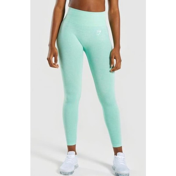 Gymshark Women's Vital Seamless Yoga Legging Pistachio Green Size Small - Picture 1 of 8